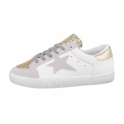 Damen Low-Sneakers - gold Gr. 37