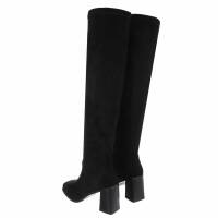 Damen Overknee-Stiefel - black