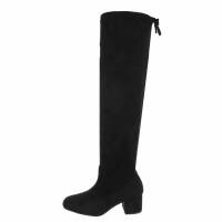 Damen Overknee-Stiefel - black