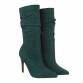 Damen High-Heel Stiefeletten - green