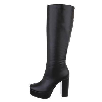 Damen High-Heel Stiefel - black Gr. 40