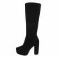 Damen High-Heel Stiefel - black Gr. 39