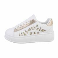 Damen Low-Sneakers - gold