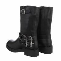 Damen Western- & Bikerboots - blackpu