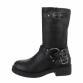 Damen Western- & Bikerboots - blackpu Gr. 37