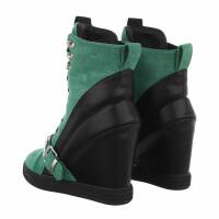 Damen Keilstiefeletten - greenblack