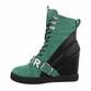 Damen Keilstiefeletten - greenblack - 12 Paar