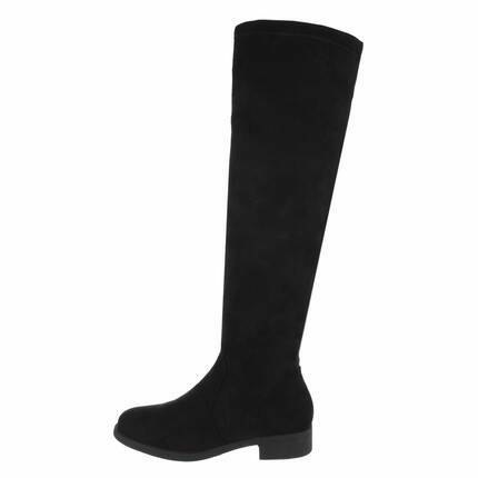 Damen Overknee-Stiefel - black Gr. 36