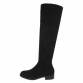 Damen Overknee-Stiefel - black Gr. 37