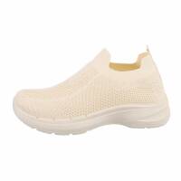 Damen Low-Sneakers - beige