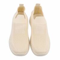 Damen Low-Sneakers - beige