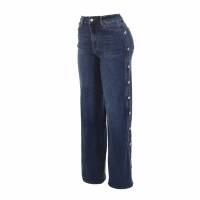 Damen High Waist Jeans von Laulia - blue