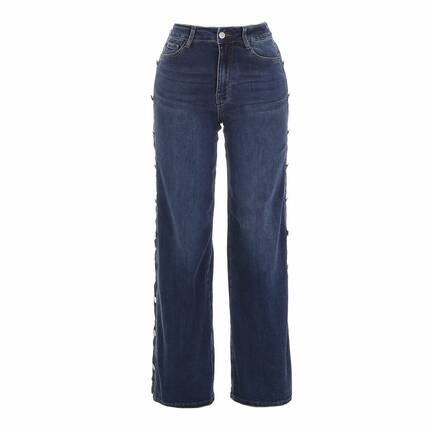 Damen High Waist Jeans von Laulia Gr. M/38 - blue