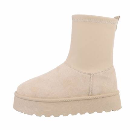 Damen Winterstiefeletten - beige Gr. 40