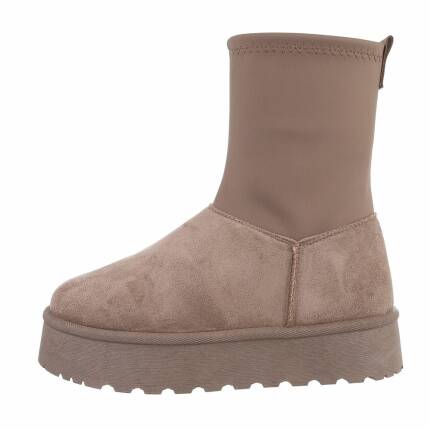 Damen Winterstiefeletten - khaki Gr. 38