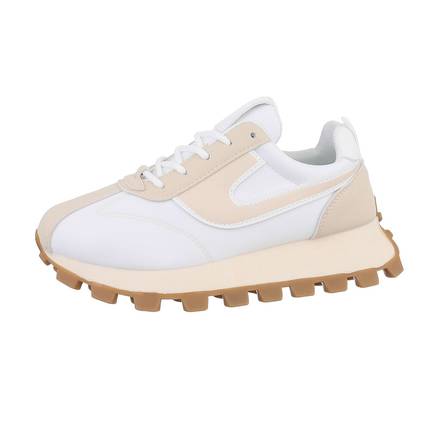 Damen Low-Sneakers - beige Gr. 36