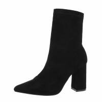 Damen High-Heel Stiefeletten - black