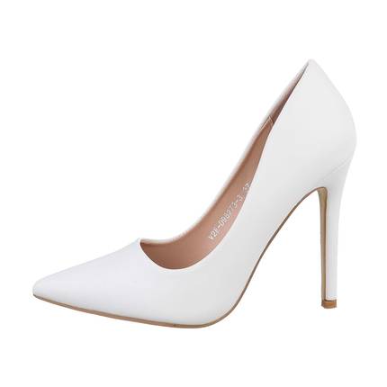 Damen High-Heel Pumps - white Gr. 37