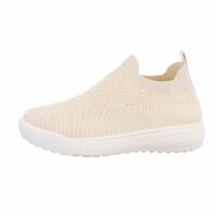 Damen Low-Sneakers - beige