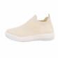 Damen Low-Sneakers - beige - 12 Paar