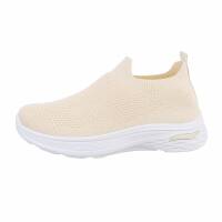 Damen Low-Sneakers - beige