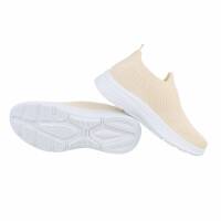 Damen Low-Sneakers - beige