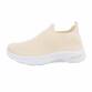 Damen Low-Sneakers - beige Gr. 37