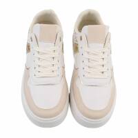 Damen Low-Sneakers - beige