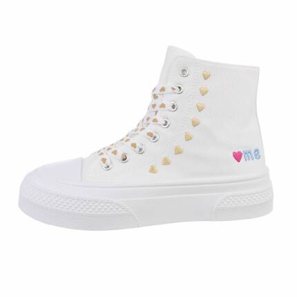 Damen High-Sneakers - gold