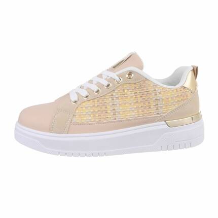 Damen Low-Sneakers - apricot