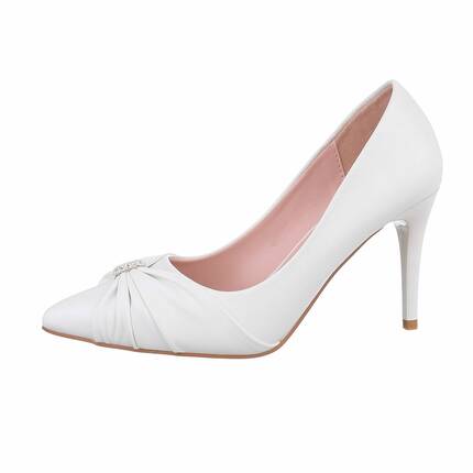 Damen High-Heel Pumps - white Gr. 37