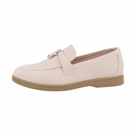 Damen Slipper - beige Gr. 37