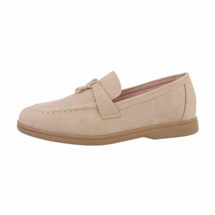 Damen Slipper - khaki Gr. 38