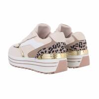 Damen Low-Sneakers - beige