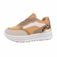 Damen Low-Sneakers - camel