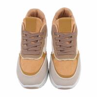 Damen Low-Sneakers - camel