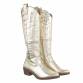 Damen Western- & Bikerboots - golden