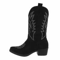 Damen Western- & Bikerboots - black