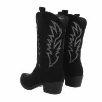 Damen Western- & Bikerboots - black