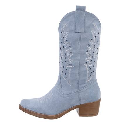 Damen Western- & Bikerboots - blue Gr. 40