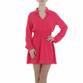 Damen Blusenkleid von Metrofive - fuchsia