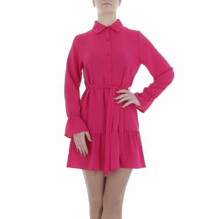 Damen Blusenkleid von Metrofive Gr. S/M - fuchsia