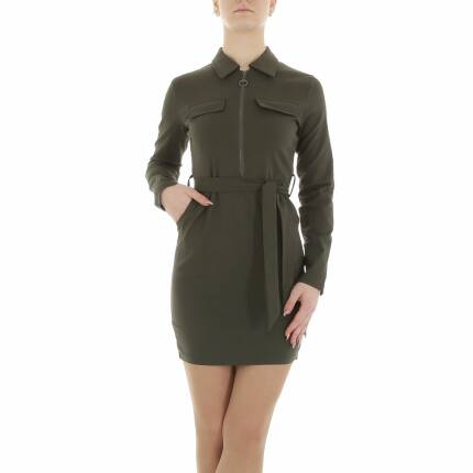 Damen Blusenkleid von Metrofive Gr. M/L - khaki