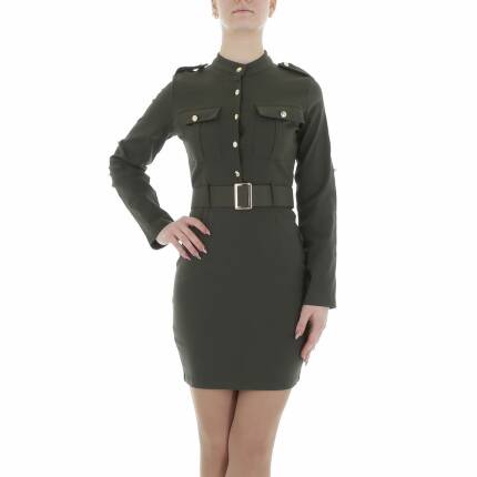 Damen Blusenkleid von Metrofive Gr. M/L - khaki