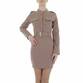 Damen Blusenkleid von Metrofive - taupe