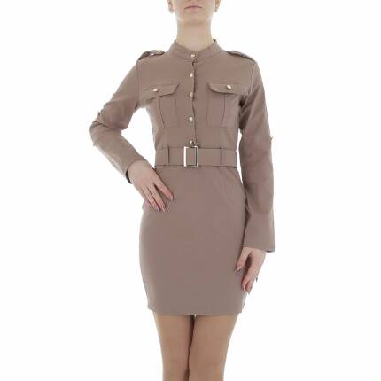 Damen Blusenkleid von Metrofive Gr. M/L - taupe