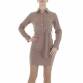 Damen Blusenkleid von Metrofive Gr. M/L - taupe