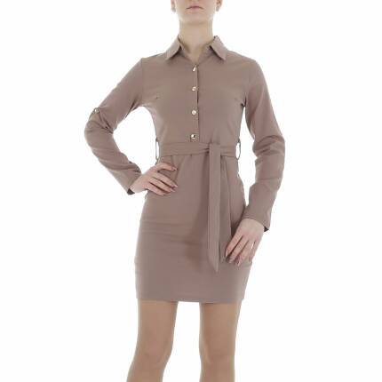 Damen Blusenkleid von Metrofive Gr. S/M - taupe