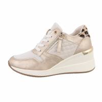 Damen High-Sneakers - gold