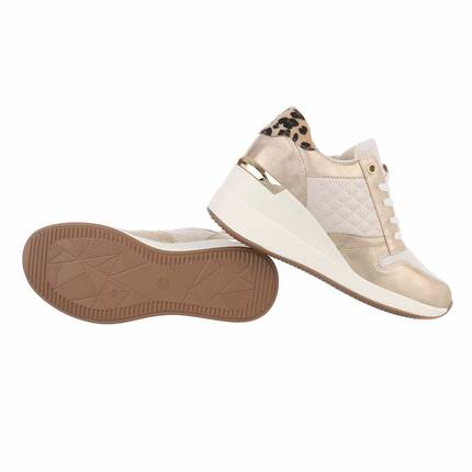 Damen High-Sneakers - gold Gr. 36